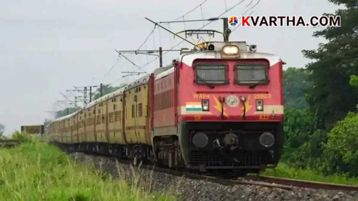 Representational image of train tracks near forest area and accident scene