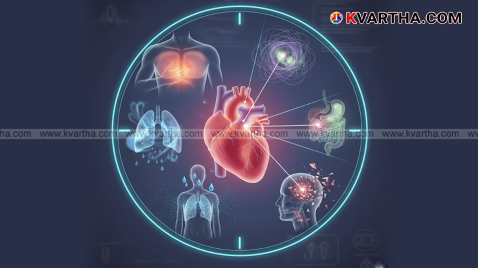 Person holding their chest indicating heart pain