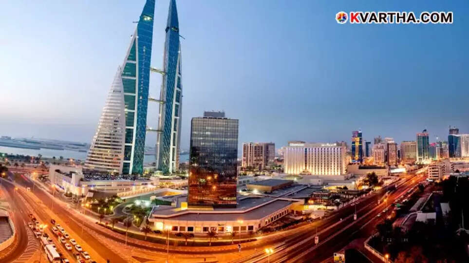The Bahrain World Trade Center with its iconic wind turbines.