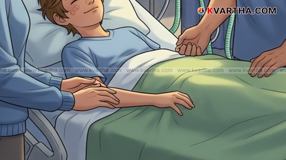 A 12-year-old boy, Gautam Uniyal, who was saved from rabies after a dog bite.