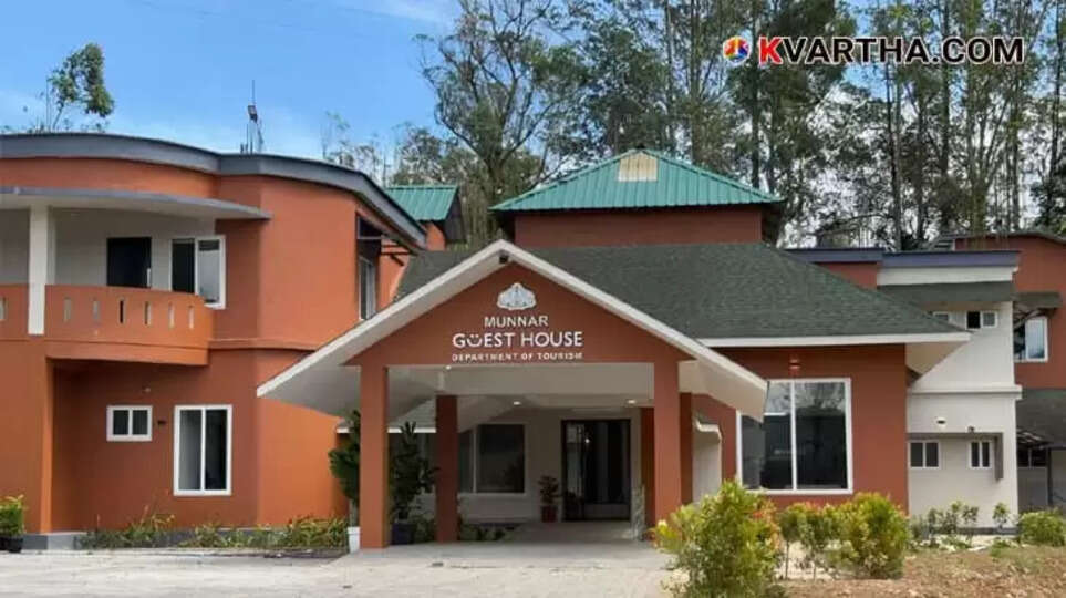 Exterior view of the newly Government Guest House in Munnar