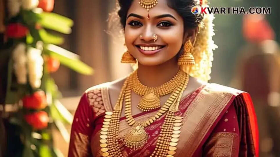 Bride Representing Gold Rate April 03 Kerala