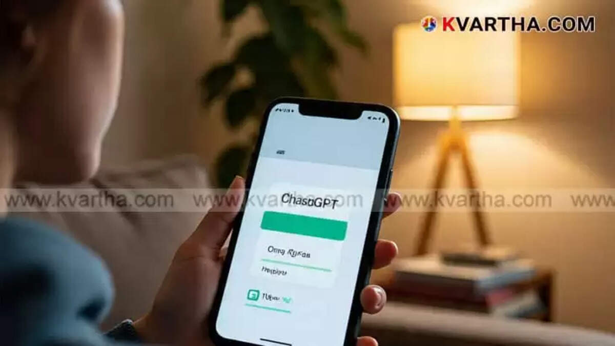 Image Representing a person using ChatGPT on a smartphone.
