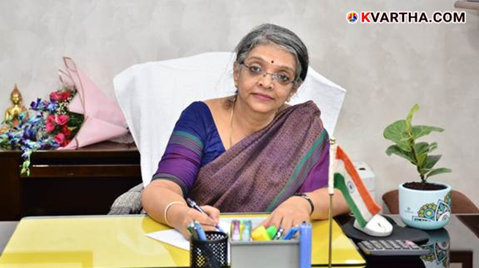 Portrait of TCA Kalyani, the new Controller General of Accounts.