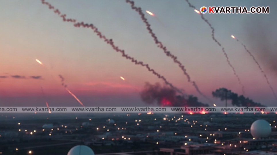 Damaged high-tech radar equipment at a US military base.