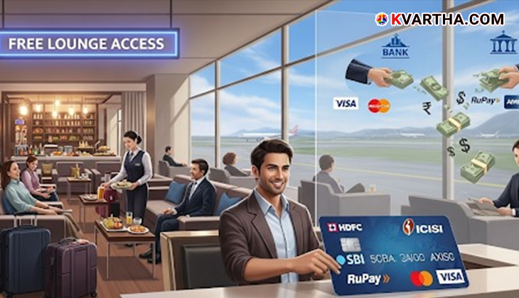  Passengers relaxing in a modern airport lounge.
