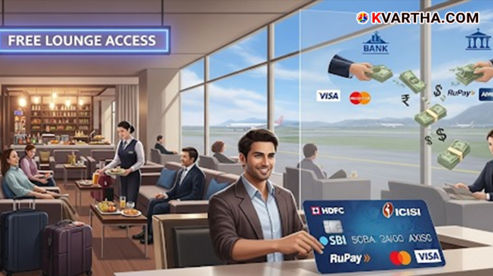  Passengers relaxing in a modern airport lounge.