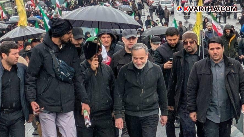 Wreckage of a US military refueling aircraft scattered in an Iraqi field