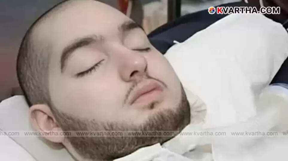 Yazeed Al-Rajhi greeting people after recovering from accident