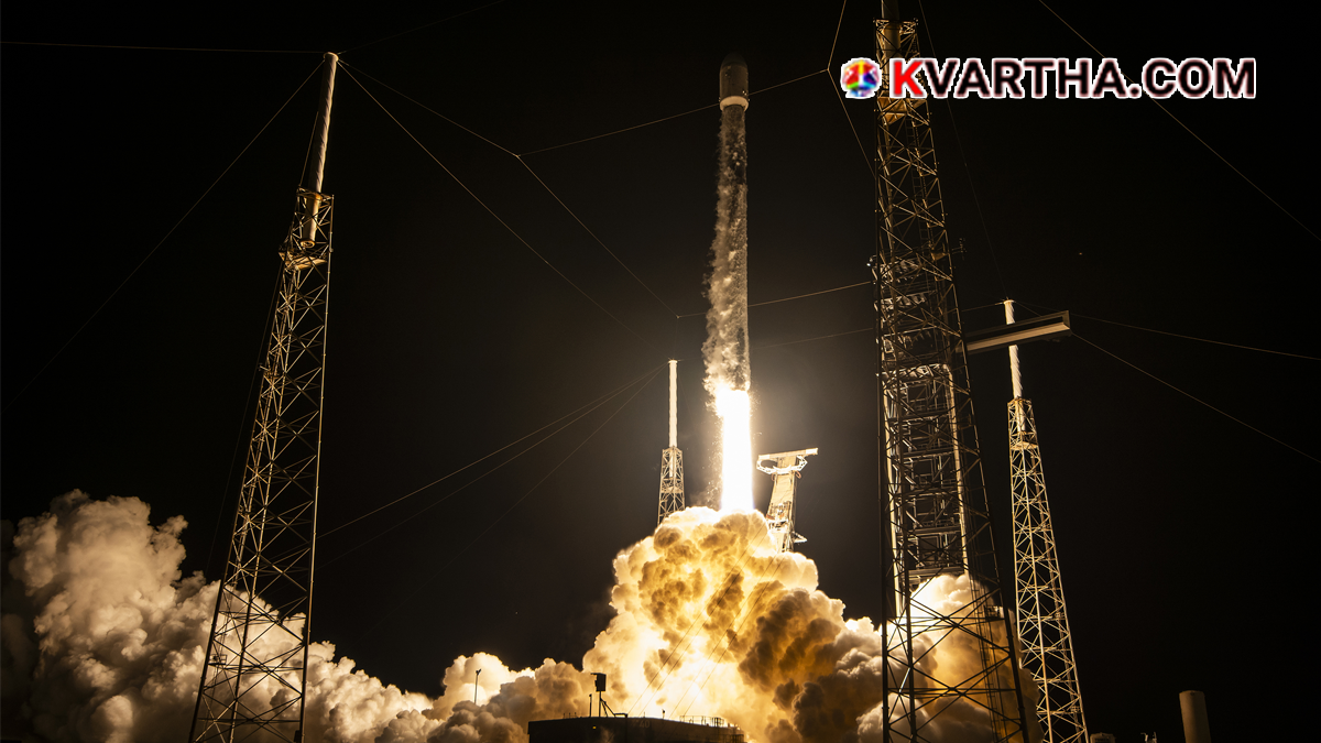 Representational image of SpaceX Falcon 9 rocket and space exploration
