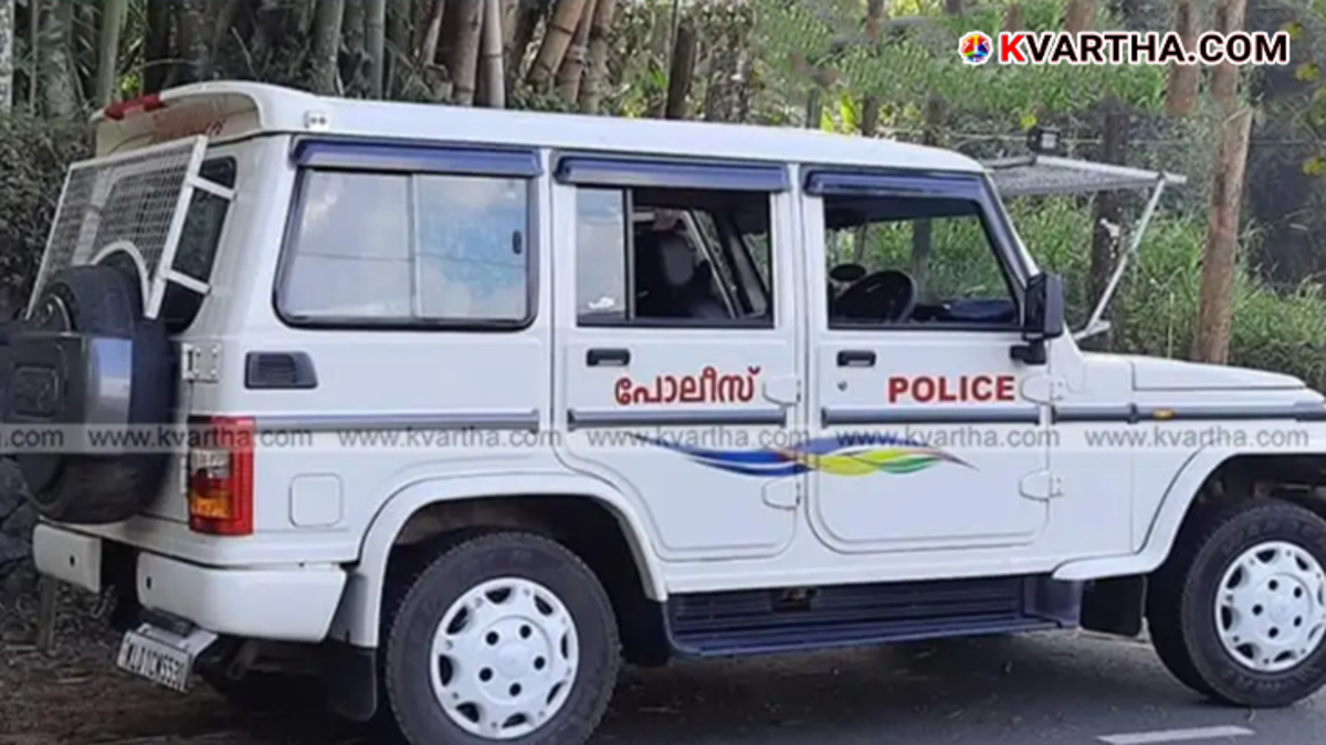 Image of police vehicle related to crime news in Alappuzha.
