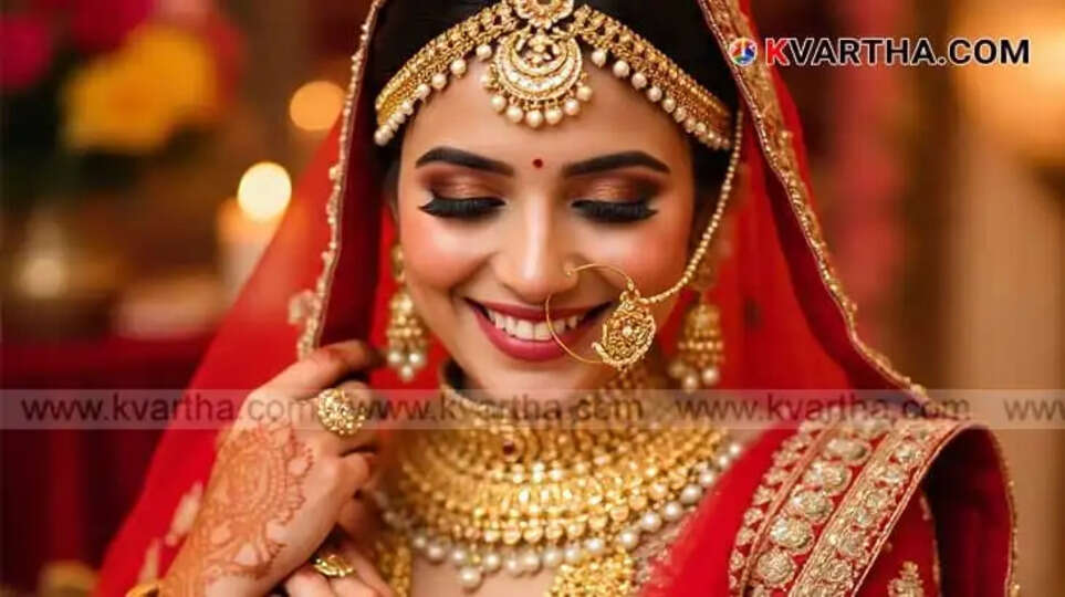 Bride Representing Kerala Gold Price March 28 