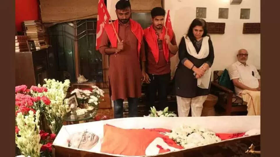 Sitaram Yechury's Public Viewing in Delhi