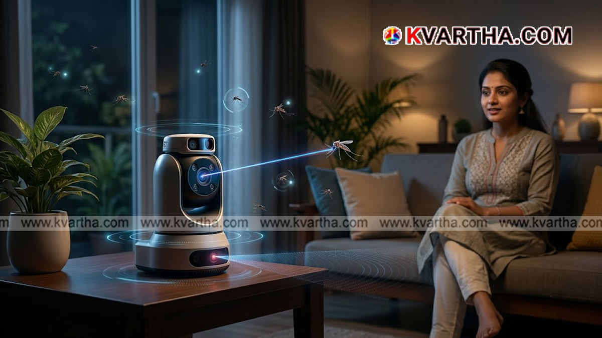  Representational image of laser technology used for mosquito eradication