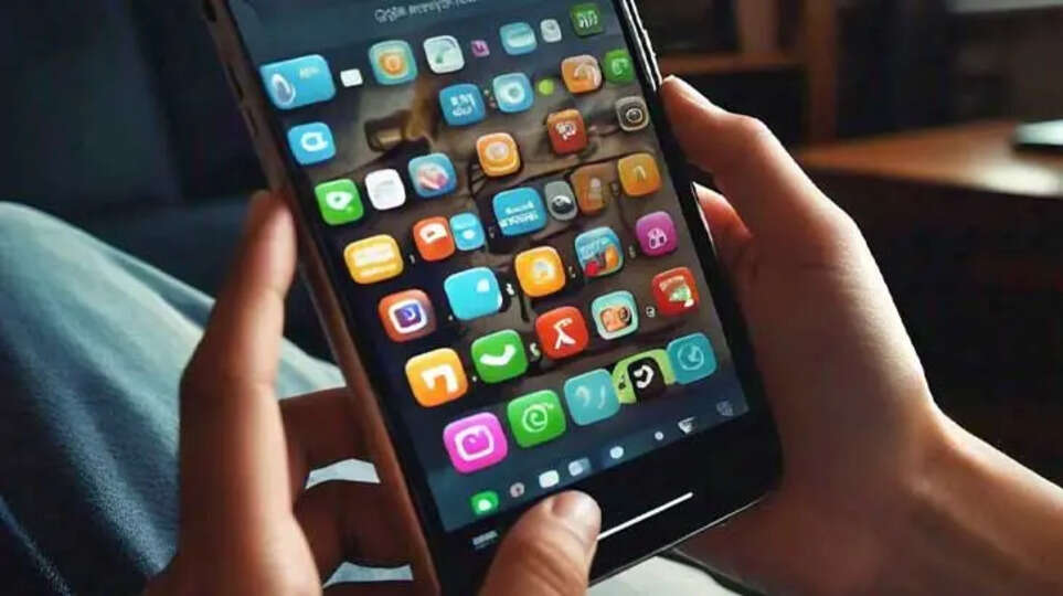 A person using a smartphone.