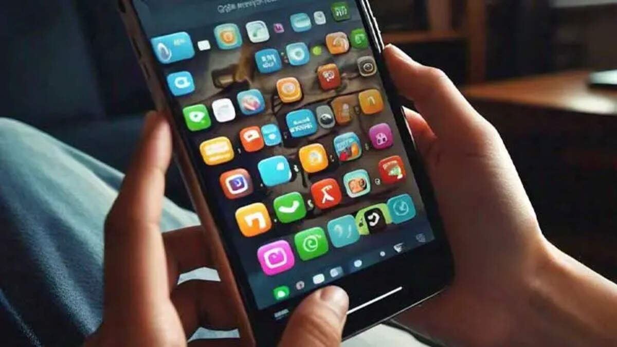 A person using a smartphone.