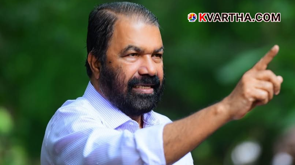 Conceptual image showing political leaders V Sivankutty and V Muraleedharan.