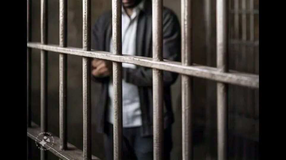 NIA officials arresting the accused