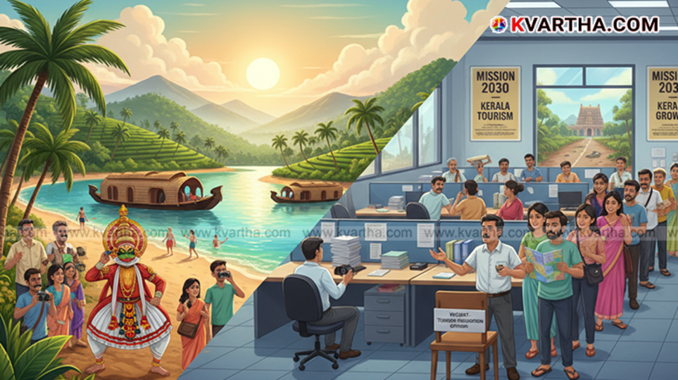 Scenic backwaters of Kerala, symbolizing the state's tourism potential.