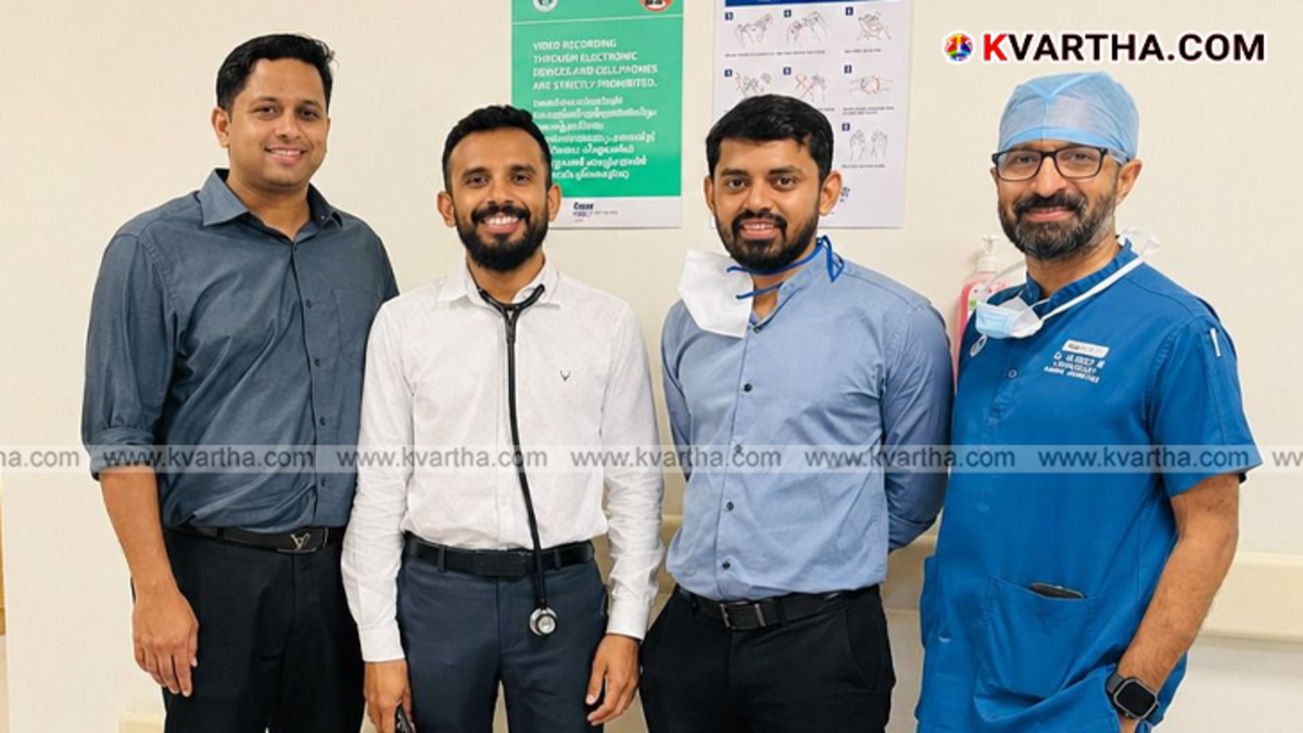 A symbolic scene of a patient returning to life through Ecor treatment at Aster MIMS, Kannur.