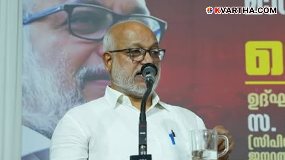 CPM leader M.A. Baby speaking at the inauguration of a seminar in Kochi.&nbsp;