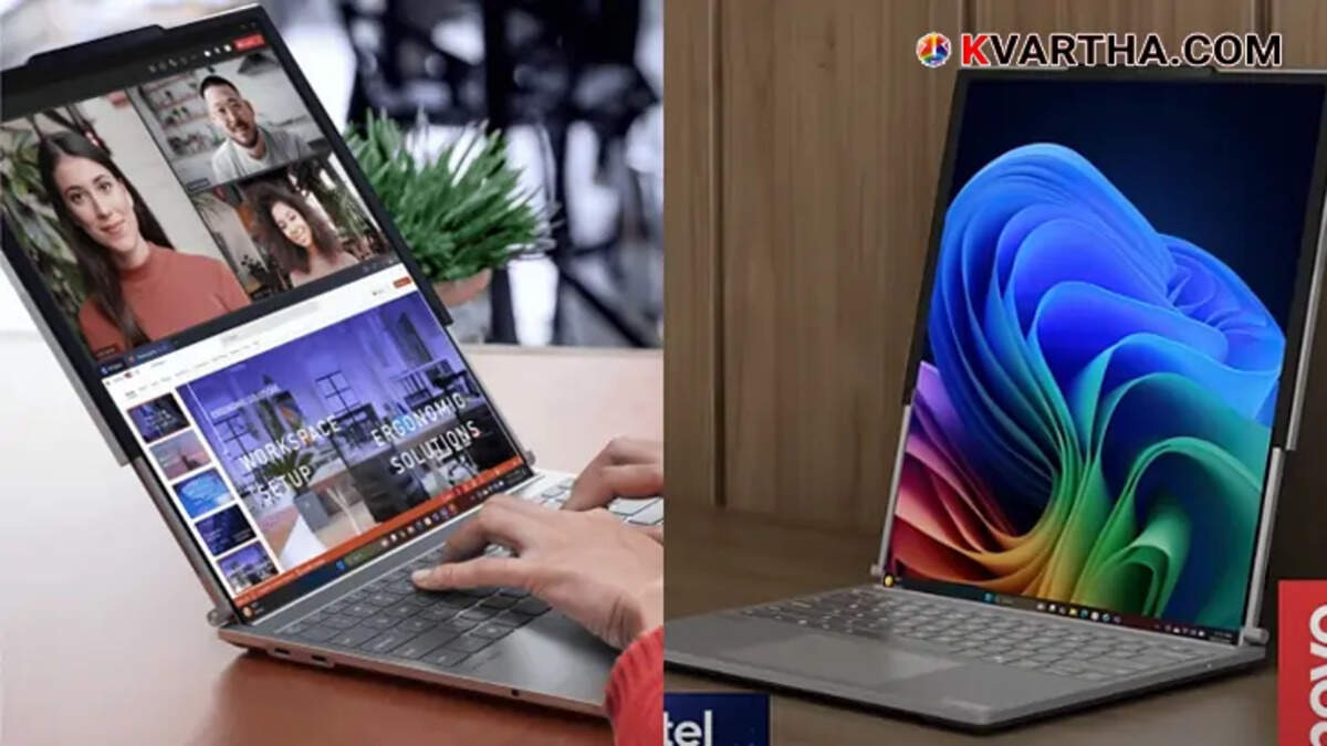 Lenovo's rollable display laptop showcased at CES 2025