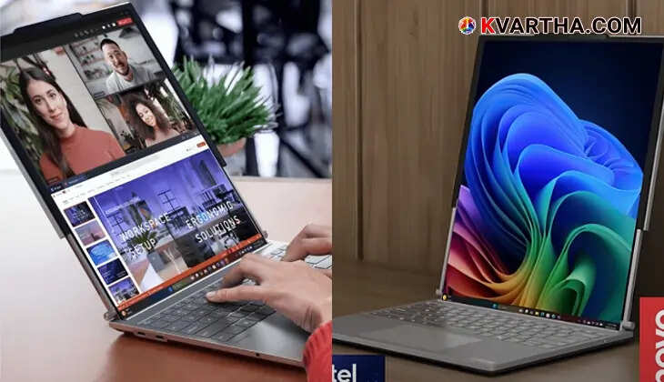 Lenovo's rollable display laptop showcased at CES 2025