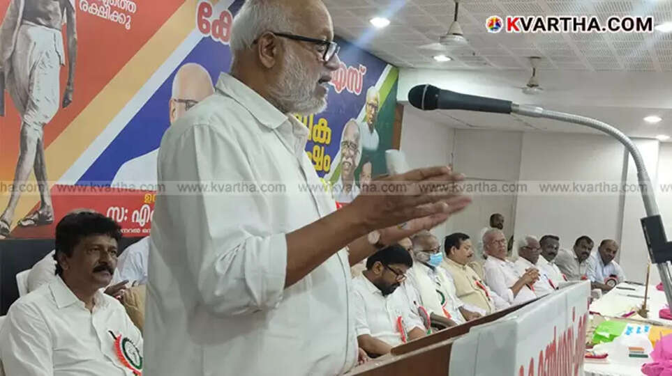M.A. Baby, General Secretary of CPM, inaugurating a conference.