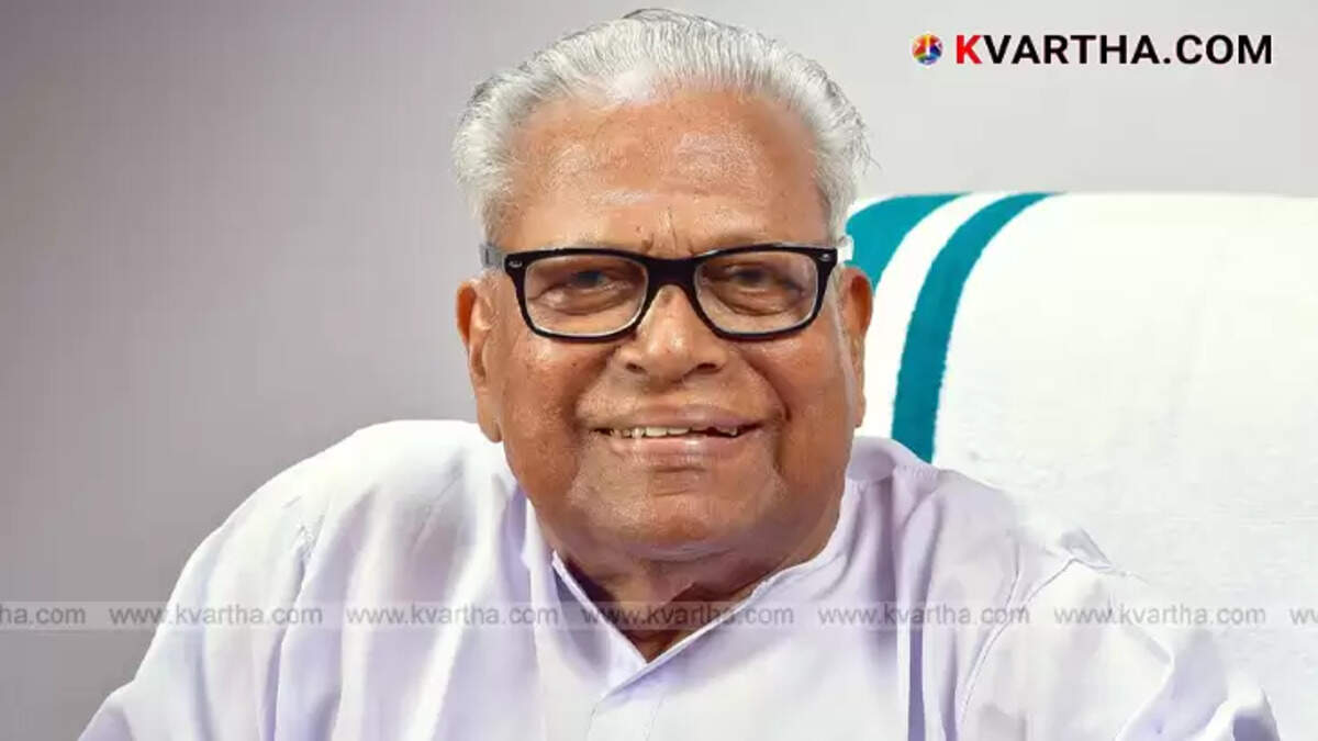 Former Kerala Chief Minister V.S. Achuthanandan.