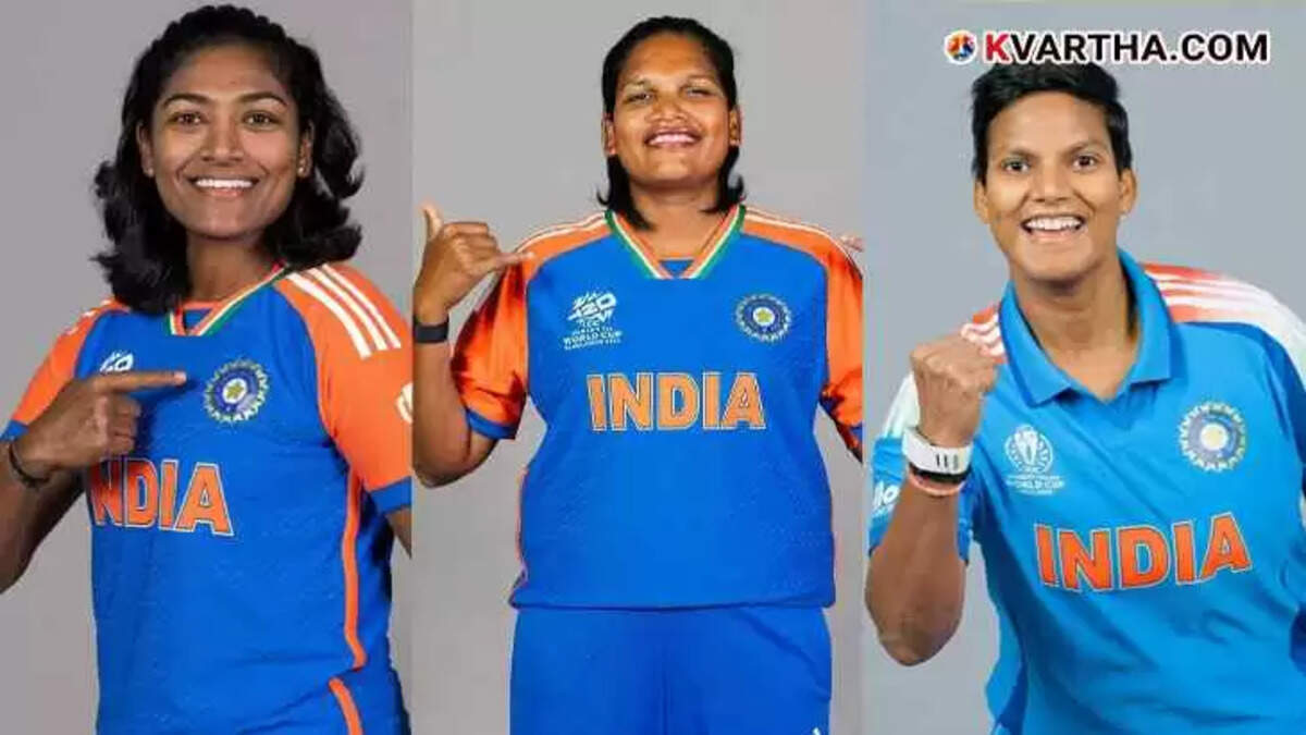 Indian cricketers Deepti Sharma, Sajana Sajeevan and Asha Sobhana