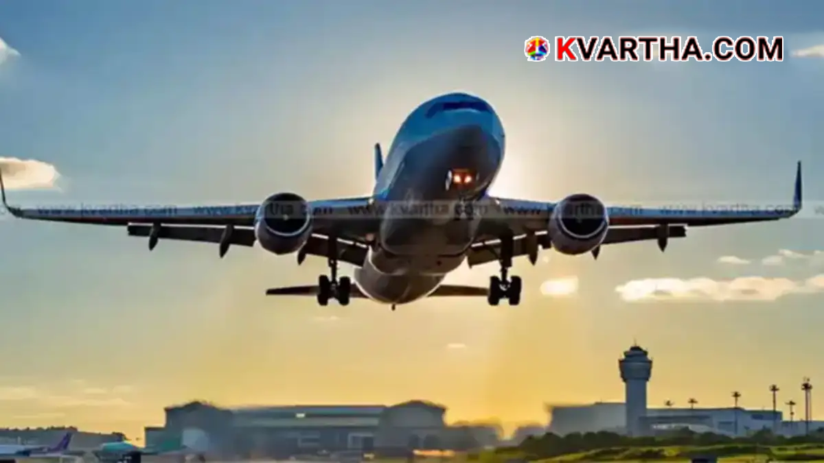 Representational image reflecting flight cancellations and airport security in Kerala and Gulf