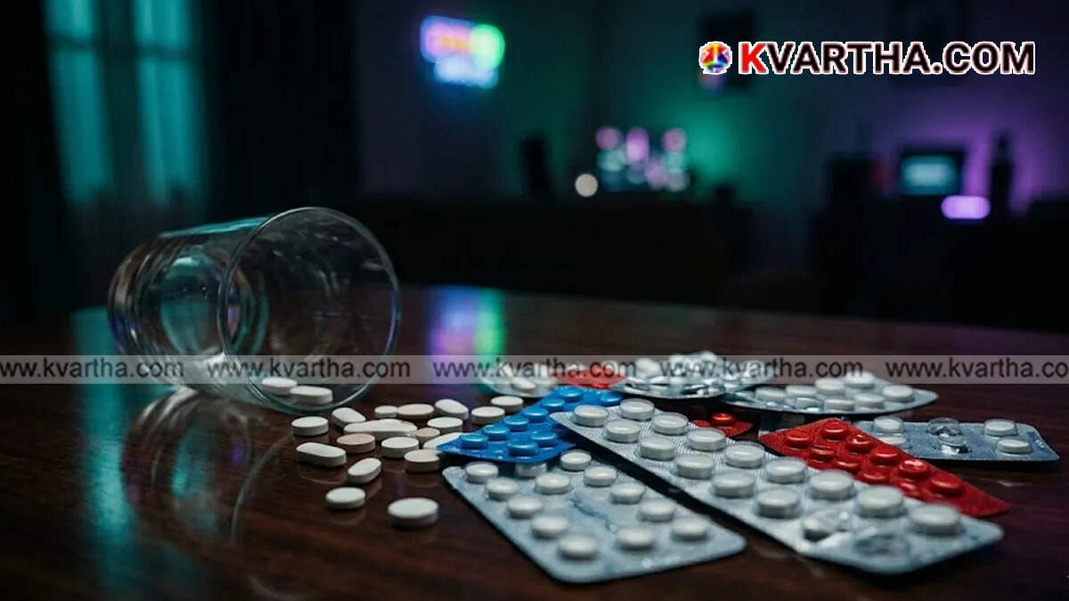 A symbolic image illustrating the excessive use of pills.