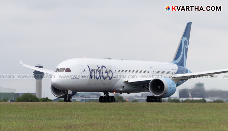 Indigo aircraft on the runway, Muscat-Kannur flight cancellation.