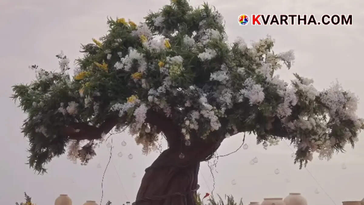 The 'Tree of Life' at the Ahana Krishna - Nimish Ravi wedding venue