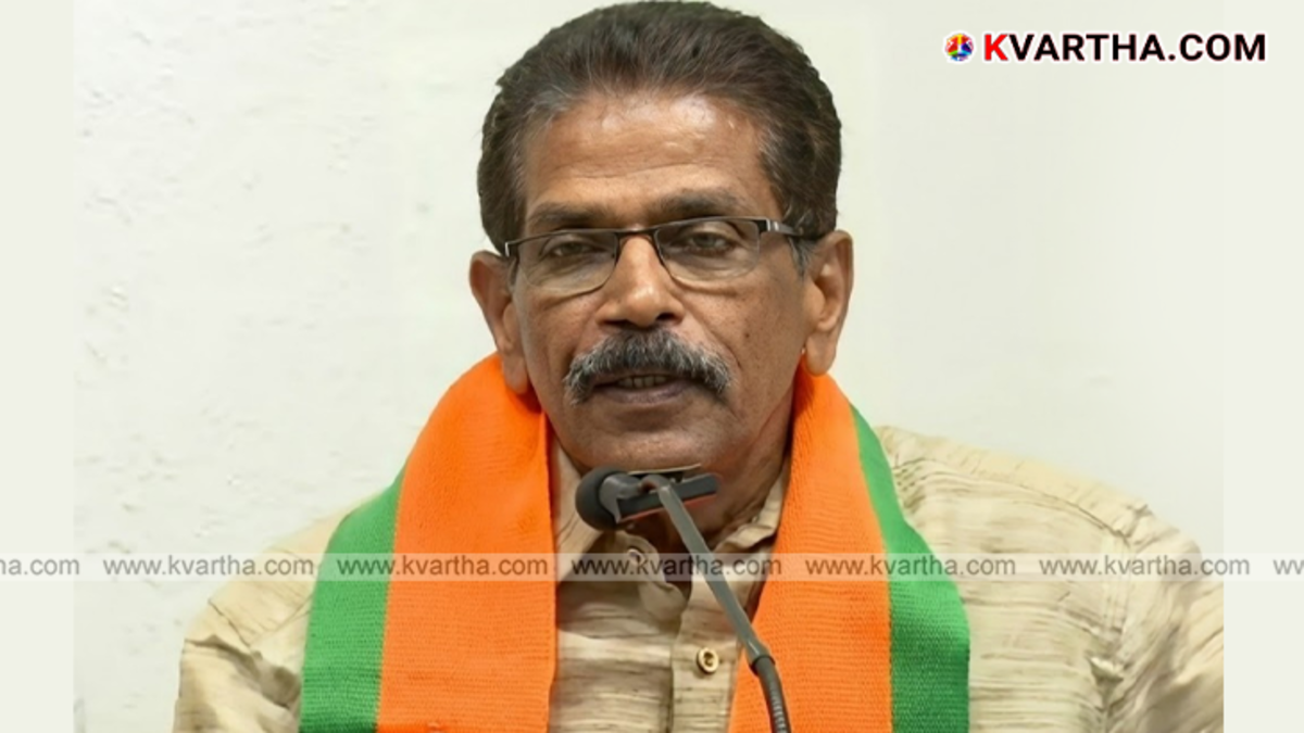  Balagangadharan joining BJP Palakkad