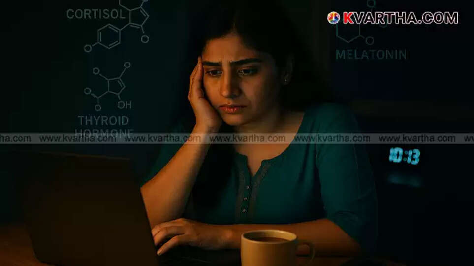 Illustration of daily habits affecting hormone balance.