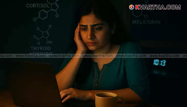 Illustration of daily habits affecting hormone balance.