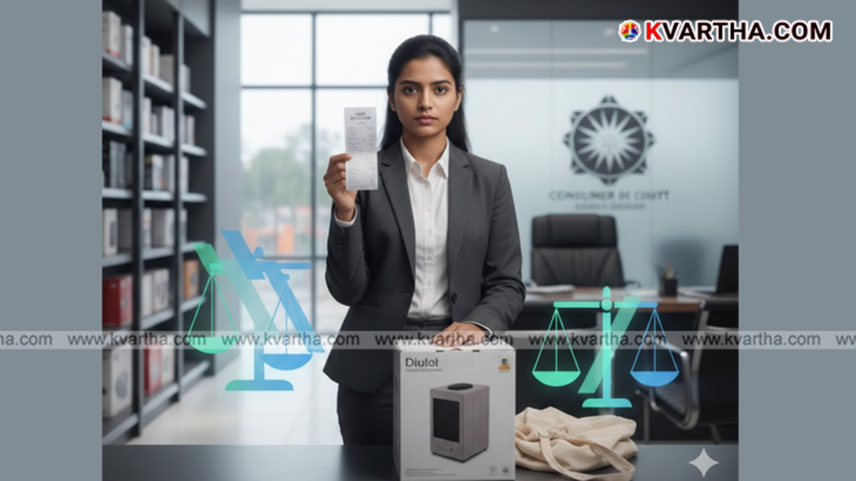 A visual representation of a shopping bag and a balance scale, signifying justice for consumers