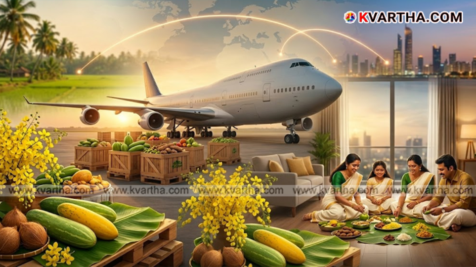 A scene of Lulu's food products being loaded onto a cargo plane from Kochi.