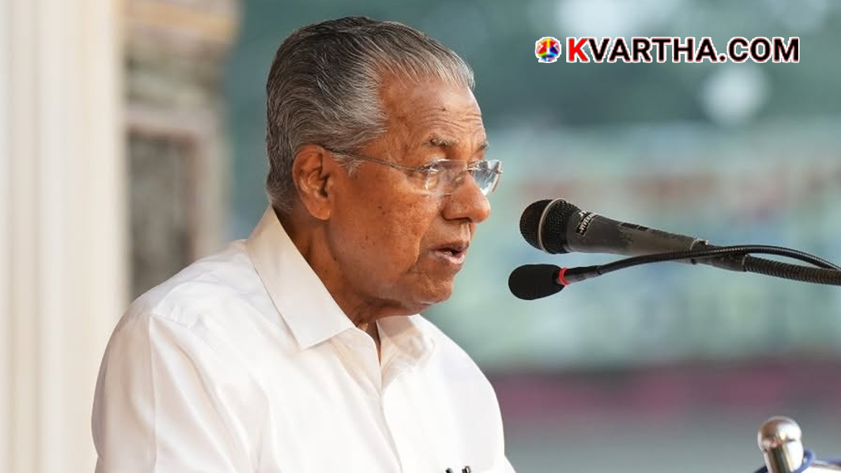 Representational image of Opposition Leader Pinarayi Vijayan addressing the media