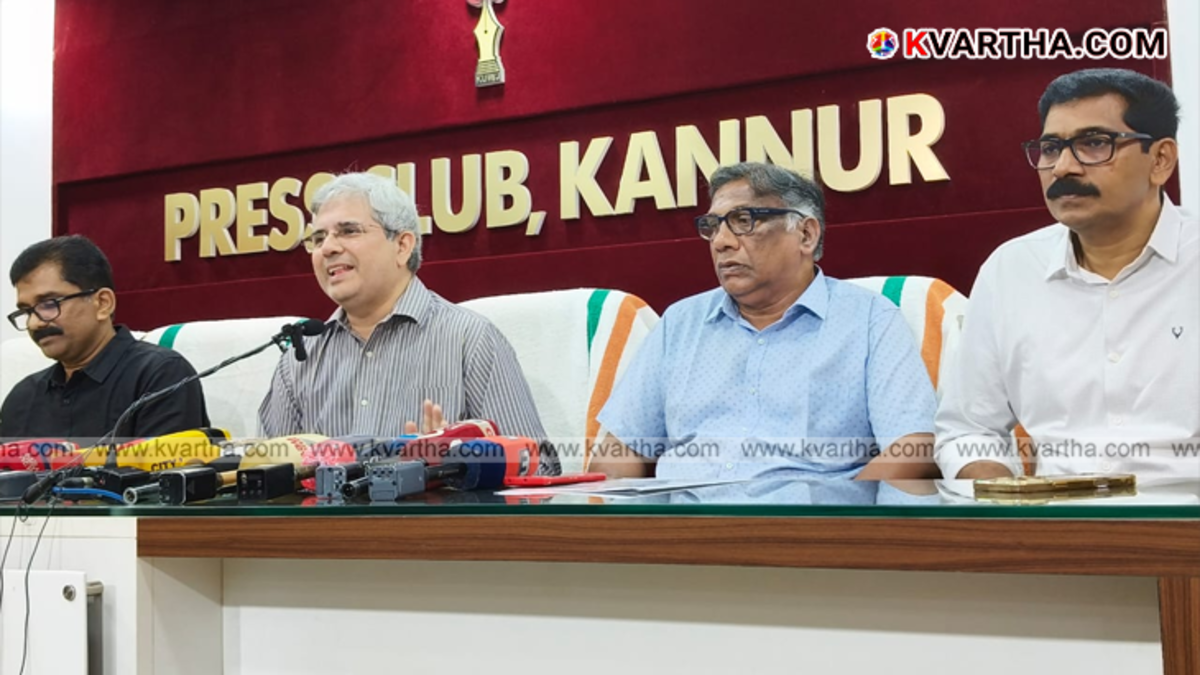 North Malabar Chamber of Commerce office bearers at the press conference.
