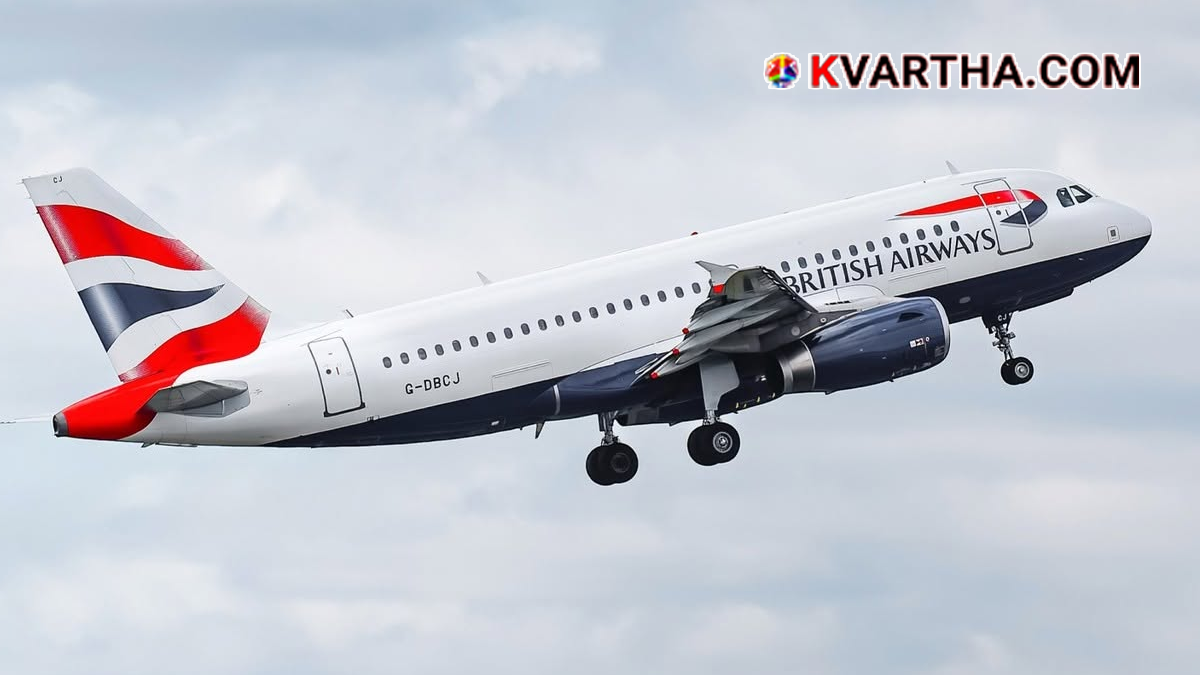 Conceptual image representing a British Airways flight