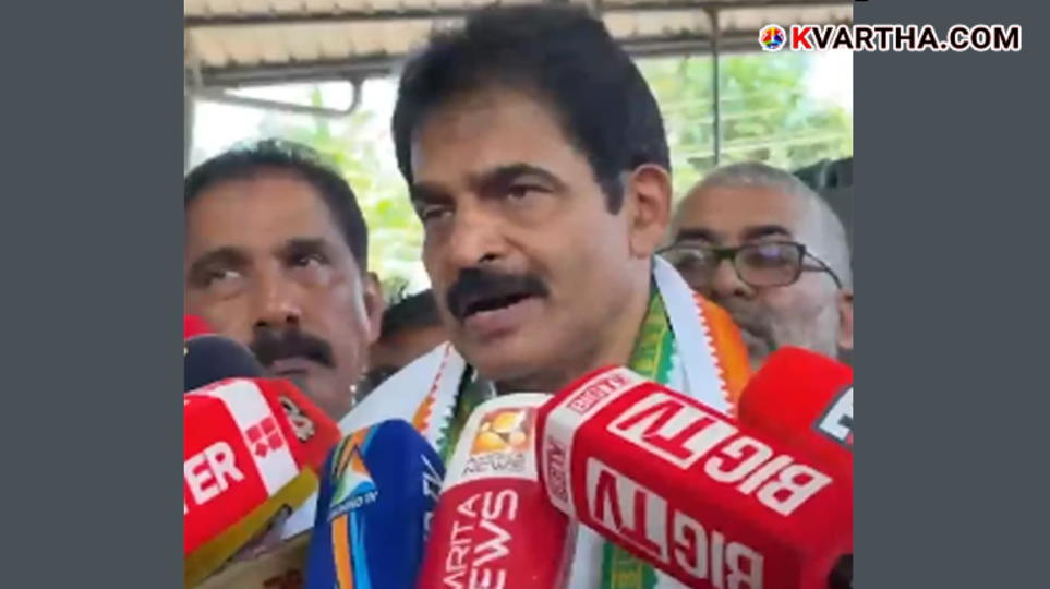  KC Venugopal addressing the media in Kannur regarding Kerala Assembly Election 2026.