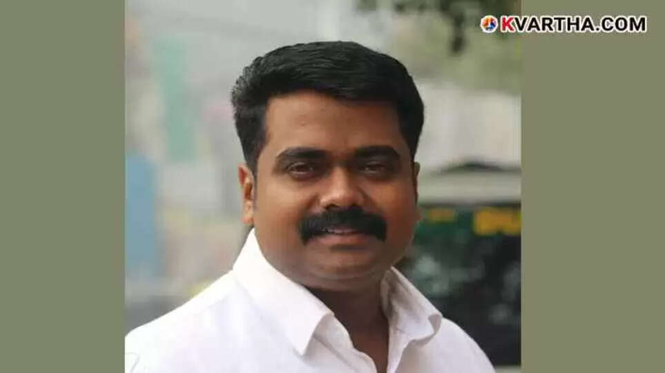 V K Nishad, DYFI leader and LDF candidate.