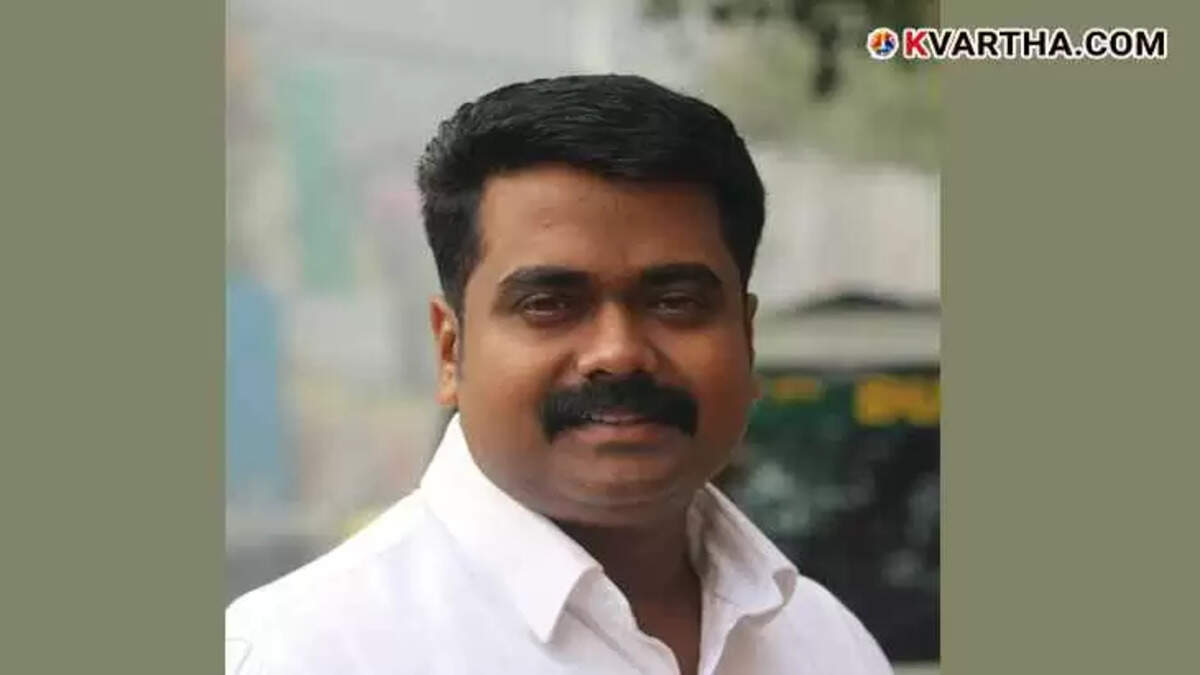 V K Nishad, DYFI leader and LDF candidate.