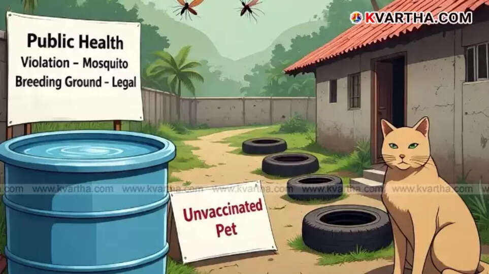  Householder Fined 6000 Rupees for Neglecting Pet Vaccinations and Creating Mosquito Breeding Grounds