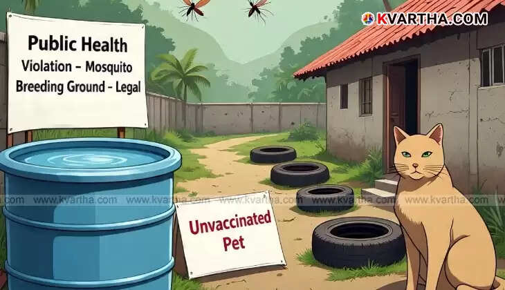 Householder Fined 6000 Rupees for Neglecting Pet Vaccinations and Creating Mosquito Breeding Grounds