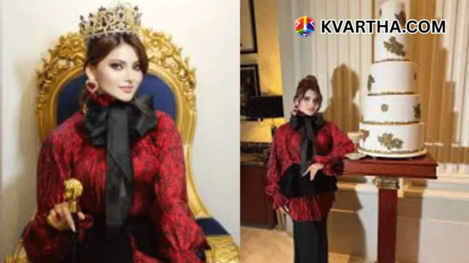 Urvashi Rautela cuts Rs 16 crore diamond cake on her birthday