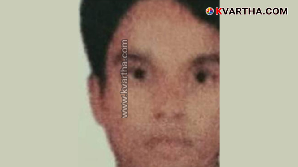 A photo of Ameer Hussain, the worker who died in a factory accident in Thaliparamba.