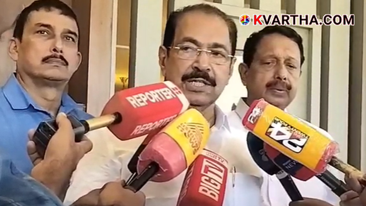 Representational image reflecting KPCC President Adv. Sunny Joseph addressing the media in Kannur